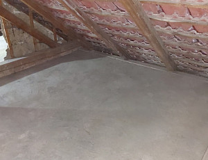 Zateplení stropu rodinného domu a zhotovení podlahového systému